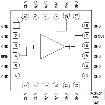 HMC504LC4B 功能框图