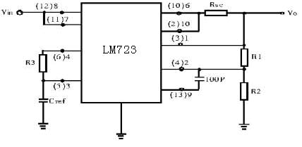 lm723 型稳压调节器