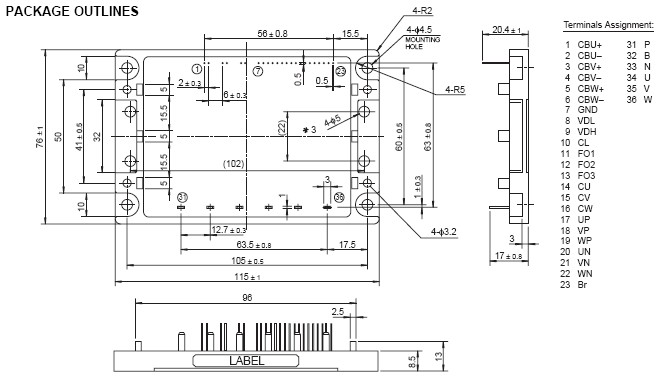 PS12017-A 外观尺寸图