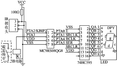 基于MC9RS08KA2的红外远距离多键控制方案设计