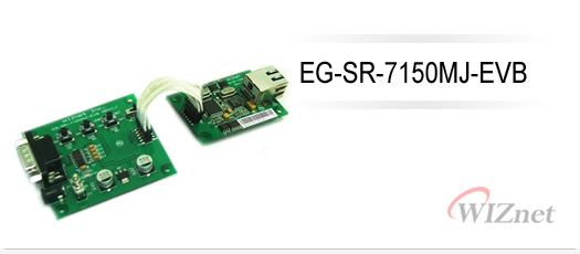 SR-7150MJ-EVB Ethernet Gateway Serial-to-Ethernet Evaluation Board