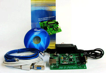 WIZ100SR-EVB Ethernet Gateway Serial-to-Ethernet Evaluation Board
