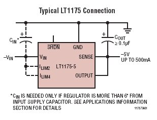 LT1175 典型应用