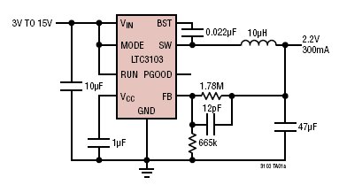LTC3103 典型应用