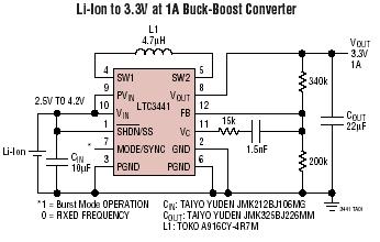 LTC3441 典型应用
