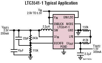 LTC3541-1 典型应用