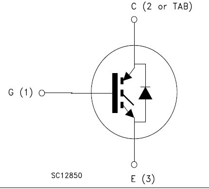 STGWA19NC60HD 功能框图