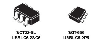 USBLC6-2 功能框图