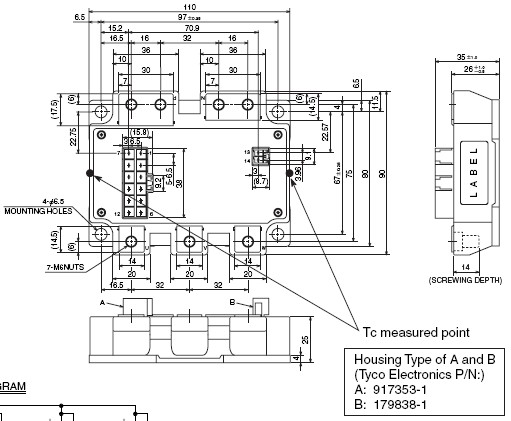 FM200TU-2A 外观尺寸图