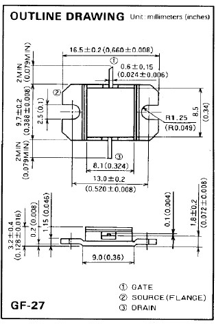MGFX36V0717 外观尺寸图