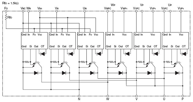 PM100CS1D060 功能图框