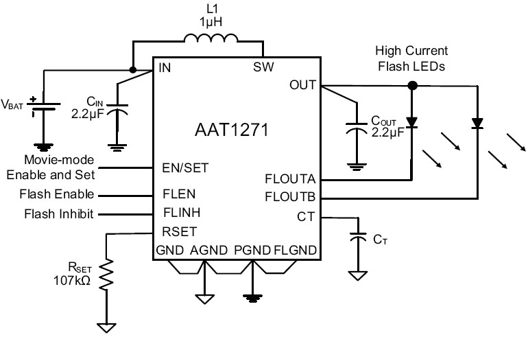 AAT1271 典型应用