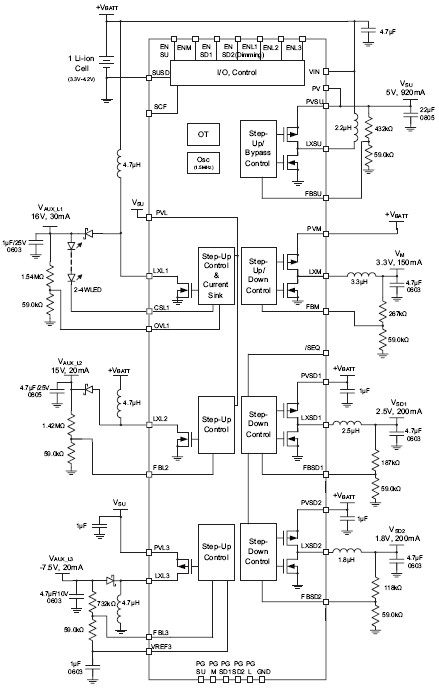 AAT2610 典型应用