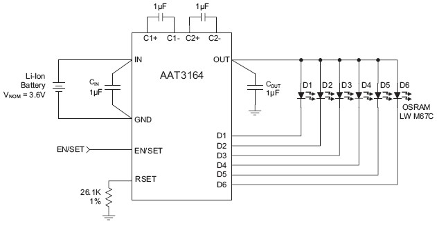 AAT3164 典型应用